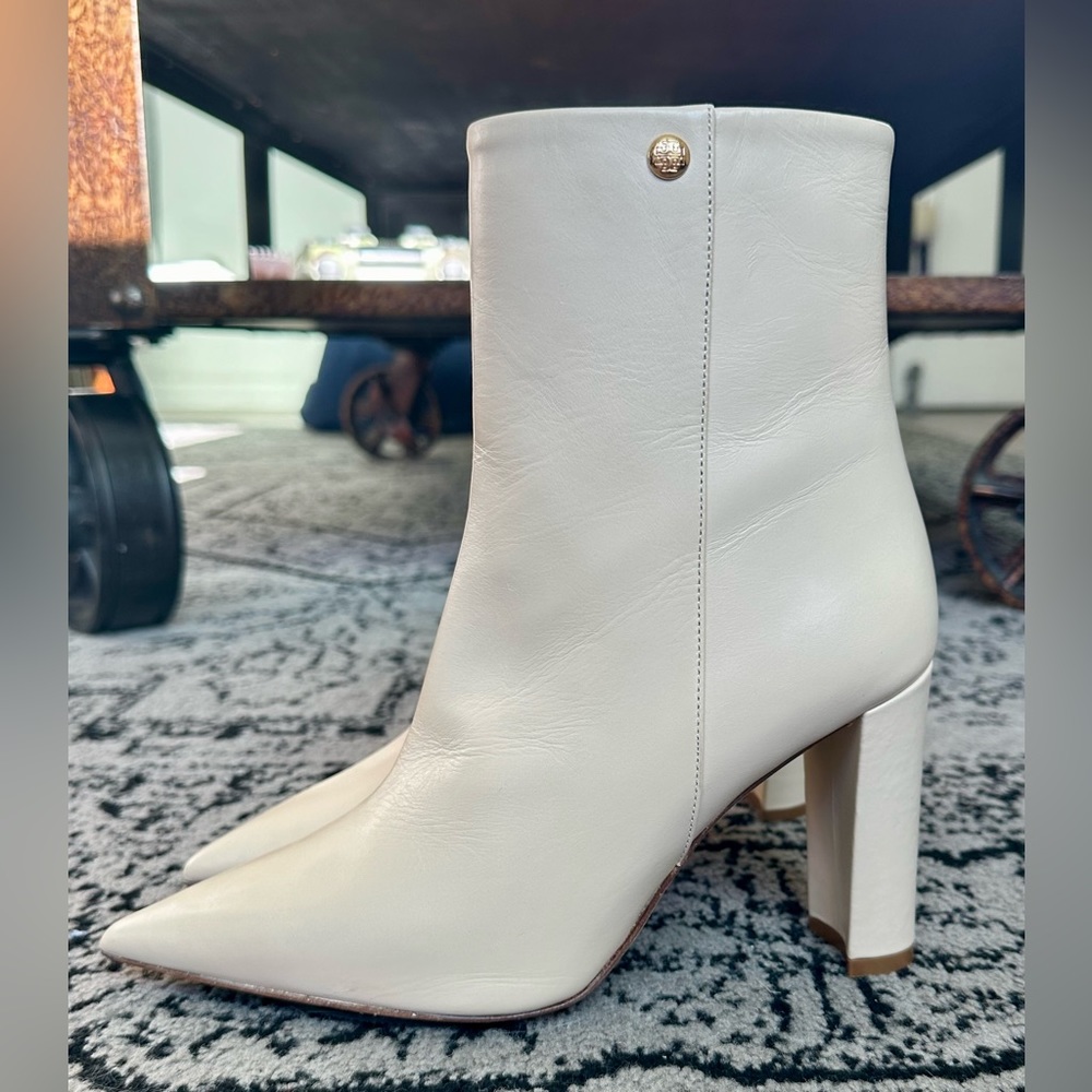 Tory Burch Penelope Leather Ankle Booties